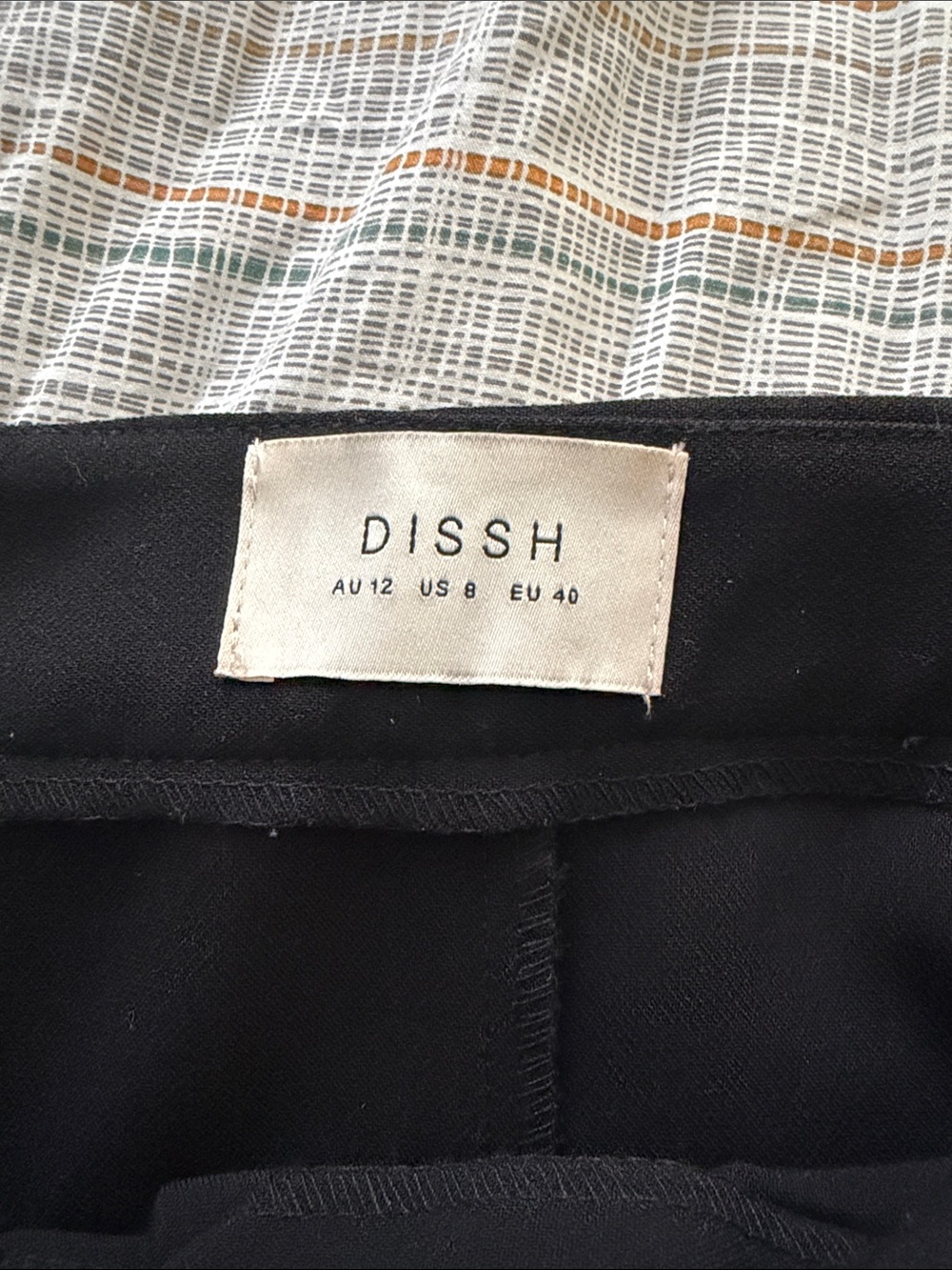 Dissh black skort US 8 AU 12 - Picture 2 of 5